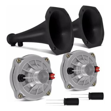 Imagem de Kit 2 Driver Jbl Selenium D250x 200w Rms 8 Ohms + Corneta Longa Som Au