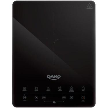 Imagem de Fogão Cooktop Indução Dako 1Z 1 Boca Portátil Painel Touch, 220V