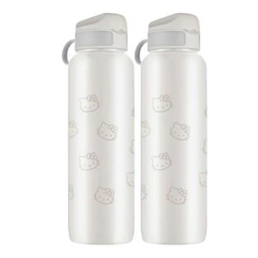 Imagem de Kit 2 Garrafinha De Água Garrafa Academia Squeeze 1 Litro Infantil Tam