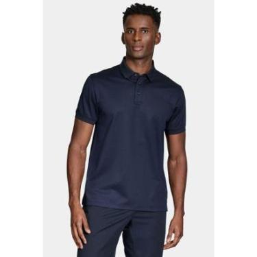Imagem de Polo Manga Curta Aramis Mercerized Interlock Navy-Masculino