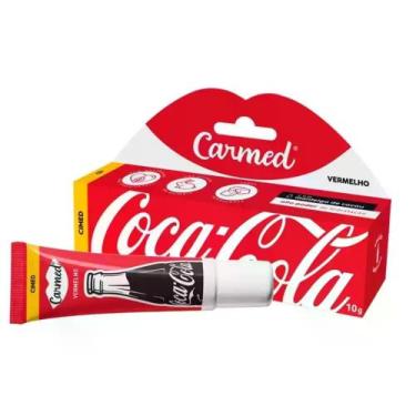 Imagem de Hidratante Labial Coca Cola Vermelho Carmed 10G