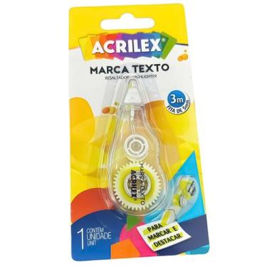 Imagem de Marca Texto Em Fita Acrilex 3m x 5mm Pratico Novidade