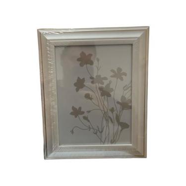 Imagem de Porta retrato madeira branco com dourado - 10 x 15 - Mart