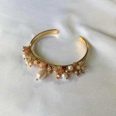 Imagem de Bracelete  Cachos Jade e Perolas Naturais - Soul Lela