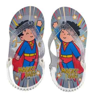 Imagem de Chinelo Menino Bebê Sandália Super Herói Magicc Baby, 23/24