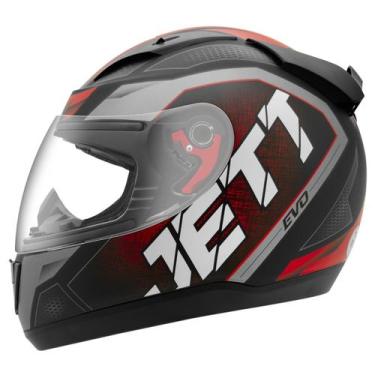 Imagem de Capacete Feminino Masculino Fechado Jett Evo Line Fosco Pro Tork, 60, 