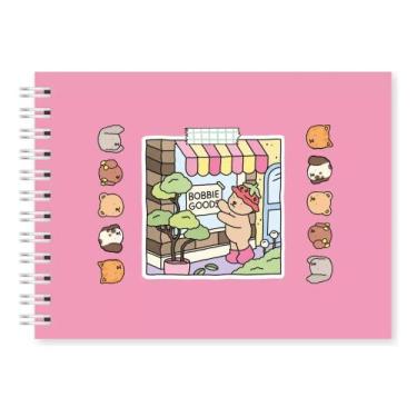 Imagem de Caderno De Colorir Bobbie Goods 50 Folhas 20x15cm, Rosa