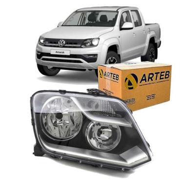 Imagem de Farol H7 h15 Com Motor De Regulagem Foco Lado Direito Arteb Amarok 201