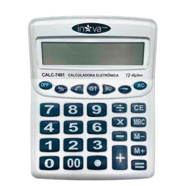 Imagem de Calculadora Eletrônica 12 Dígitos Inova CALC-7491