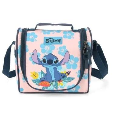 Imagem de Lancheira Térmica Infantil Stitch Disney Rosa Original, Rosa