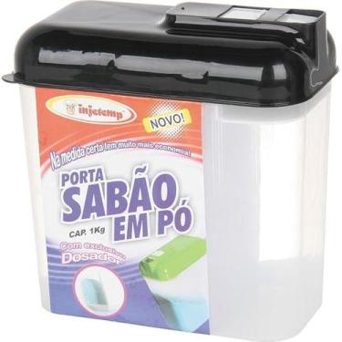 Imagem de Porta Sabão em Pó com Dosador Cores Sortidas 1,5ml - INJETEMP