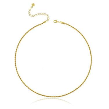 Imagem de Colar Cordão Baiano 2,0 mm - Banho Ouro 18K - Via Acessorios