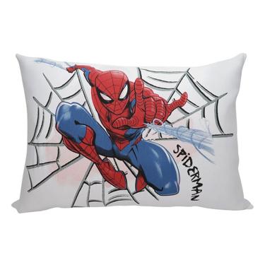 Imagem de Fronha Avulsa Marvel Spider-Man Malha 100% Algodão 48cmx68cm 01 Peça Branco Portallar
