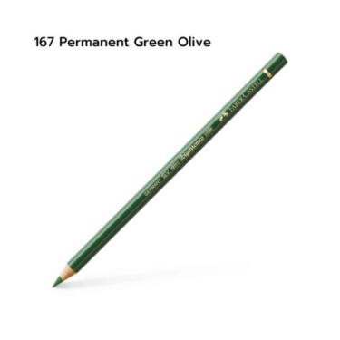 Imagem de Lápis de Cor Faber Castell Polychromos Avulso, 167 Permanent Green Oli