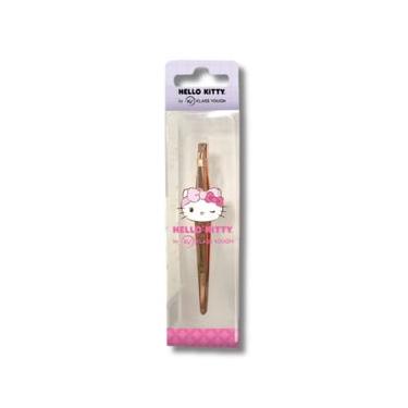 Imagem de Pinça Hello Kitty com Ponta Reta Dourada