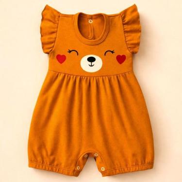Imagem de Macacão Curto Estampa Minimalista Conforto e Estilo para Sua Bebê - Er