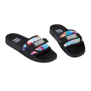 Imagem de Chinelo Hocks Slide Bravo Fluffy, 42, Unissex, Preto