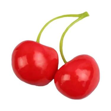 Imagem de Frutas Artificiais De Cereja 510 Peças, Ornamento Para Bolos, Acessóri
