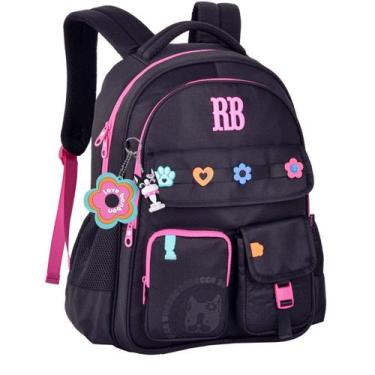 Imagem de Mochila De Costas Rebecca Bombom Escolar Meninas - Clio Style, Preto