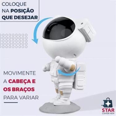 Imagem de Projetor Astronauta Estrela Galáxia Sem Música para Quarto Infantil Lu