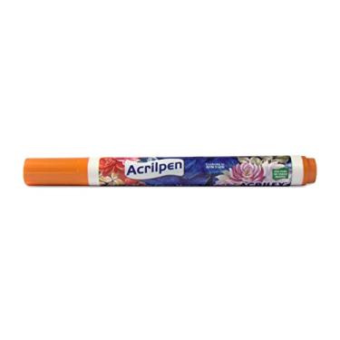 Imagem de Marcador Tecido Acrilpen 517, Laranja, Acrilex