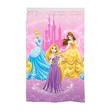Imagem de Franco Cortina de cortina para escurecimento de quarto infantil Princesas da Disney, 107 cm x 160 cm, produto oficial da Disney