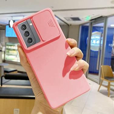 Imagem de Capa de telefone de lente de câmera deslizante fashion para Samsung Galaxy A51 A32 A52 A31 S21 Plus S20 FE A72 A50 A42 A22 A12 A52S 5G A 32 A03S 164 Capa, Pink03, Para A22 4G (M22 M32)
