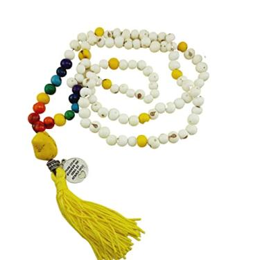 Imagem de Japamala 108 contas Semente de Açaí dos Chakras (Amarelo)