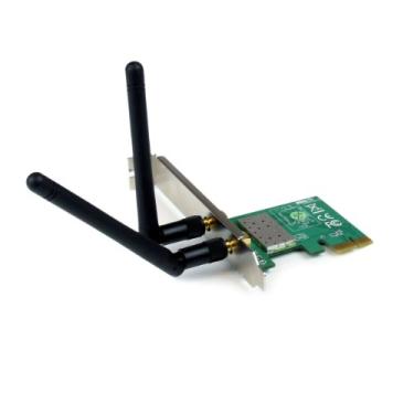 Imagem de StarTech.com Placa PCI Express Wireless N – Placa adaptador de rede PCIe 802.11 b/g/n de 300 Mbps – 2T2R 2,2 dBi – Placa de mesa sem fio PCIe, TAA (PEX300WN2X2)