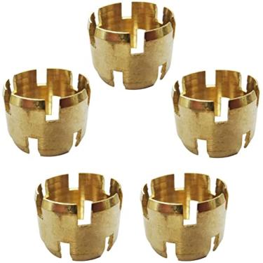 Imagem de Encaixe de mangueira de freio de ar DOT Legines de latão, manga, tubo de 3/8" 1/2" OD, pacote com 5, 1/2 Inch