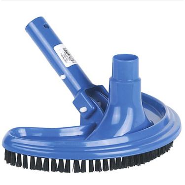 Imagem de Vassoura Curva de Plástico para Limpar a Piscina de 45cm Azul