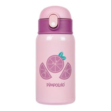 Imagem de Garrafa Térmica Infantil 400 Ml Rosa Frutas Pimpolho 94721