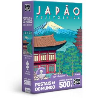 Imagem de Toyster - Quebra-cabeça: Postais do Mundo - Japão - Fujiyoshida - 500 peças nano - Game Office