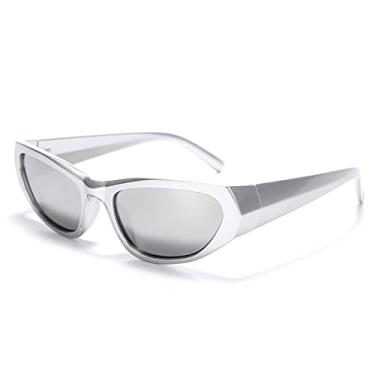 Imagem de Óculos de sol polarizados femininos masculinos design espelho esportivo de luxo vintage unissex óculos de sol masculinos motorista tons óculos uv400,16, como mostrado