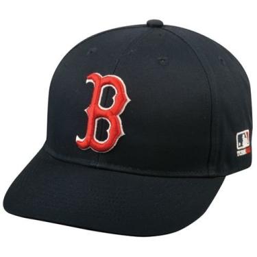 Imagem de Boné de beisebol adulto réplica MLB vários times caminhoneiro boné ajustável MLB licenciado, Boston Red Sox - Casa