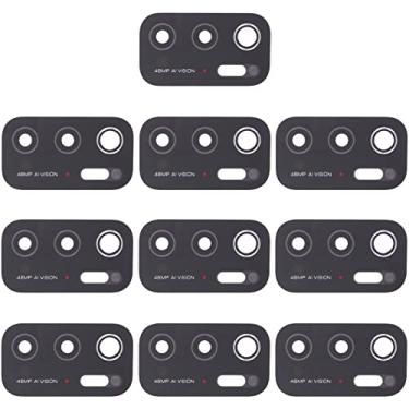Imagem de HONGYAN Peças de substituição de telefone celular 10 PCS Lente da câmera traseira para Xiaomi Poco M3 Pro 5G Acessórios telefônicos