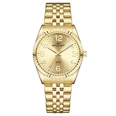 Imagem de Relógio Backer Feminino Ref: 10306145f Ch Clássico Dourado