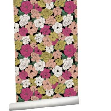 Imagem de Papel de Parede Peônias I Crie Paredes I Impresso em alta definição (A:3m x L:0,5m, Peônias de Cores)