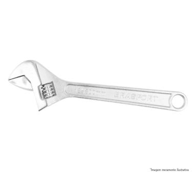 Imagem de Chave Inglesa Cromada Brasfort 08Equot