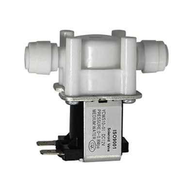 Imagem de Yongchuang DC 12V Normalmente Fechado 2 Vias 1/4" Válvula Solenoide Água Entrada Alta Pressão RO Máquina Bebidas Fonte Parte
