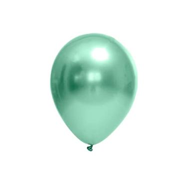 Imagem de Balão Bexiga Metalizado Verde Redondo Festball 12 Polegadas 25 Unidades