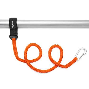 Imagem de MOOKEENONE Cordão de segurança elástico de nylon para caiaque com corda de segurança para barco de ataque corda de segurança