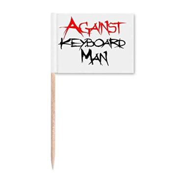 Imagem de Against Keyboard Homem Art Deco Presente Fashion Palito Bandeiras Marcador Decoração de Festa