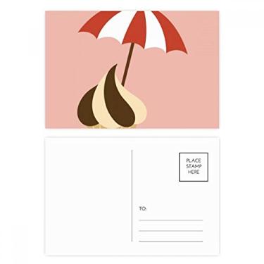 Imagem de Sunshade Chocolate Doce Sorvete Conjunto de Cartão Postal de Aniversário Mailing Cartão de Agradecimento