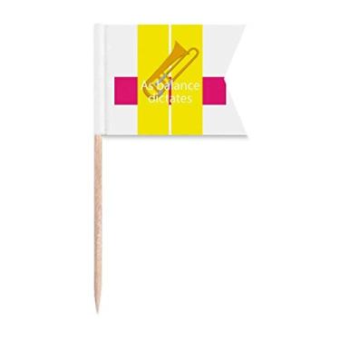 Imagem de As Balance Dictates Art Deco Presente Fashion Palito de Dentes Marcação de Marcação para Bolo Festa Prato de Queijo