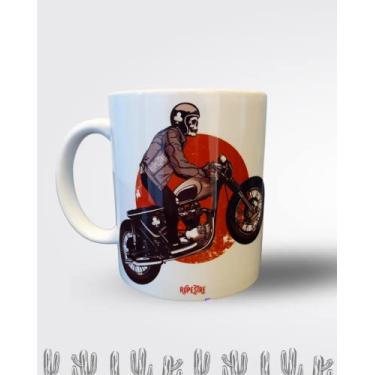 Imagem de Caneca Moto Custom Porcelana Personalizada Rupestre Modelo Ruptura