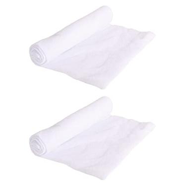 Imagem de Beistle 2 peças Novidades Poliéster Cobertores de Neve Artificial para Decoração de Natal Decorações de Vila de Inverno, 81 x 101 cm, Branco