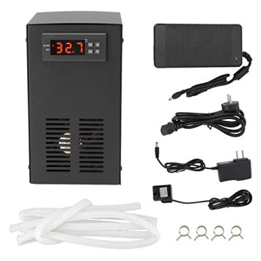 Imagem de Aquário Chillers Sistema de Resfriamento Peixes Chillers Aquário Water Cooling System Cooler Warmer Controlador de Temperatura para Camarão de Peixe (US Plug 100-240V)