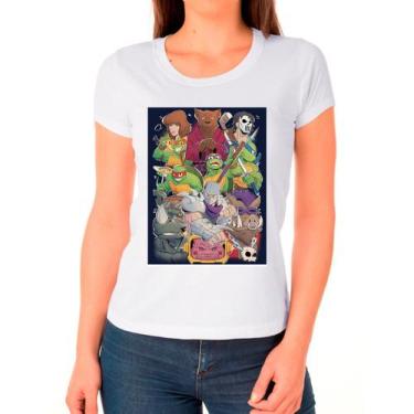 Imagem de Camiseta Tartaruga Ninja Desenho Feminina - Design Camisetas