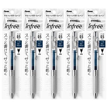 Imagem de Caneta esferográfica Pentel XBLN75TL-CA EnerGel Ink, 0,5, azul/preto, 5 peças